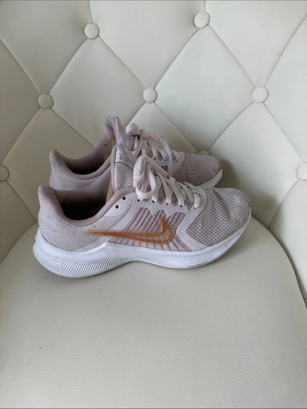 Nike Downshifter 11 Pink Blush Sneakers Mesh Lightweight for Road Running Sz 6.5 - Picture 3 of 14
